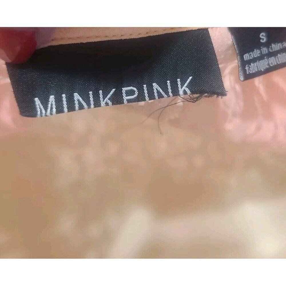MINKPINK Pink Lace Shift Dress Sleeveless Mini Dress Size Small - Picture 2 of 6